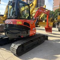 Excavatrice Kubota U55-5 d'occasion de haute qualité, avec peu d'heures de fonctionnement, bonnes performances, vente en ligne à prix réduit, ORIGINAL