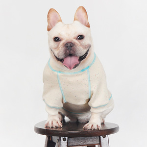 Venta al por mayor casual algodón raya lindo mascota perro estilo británico ropa invierno frío para Bulldog - Product Image 4