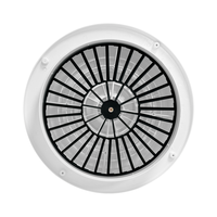 Diffuseur d'air rond en plastique ABS, sortie de ventilation rotative pour l'air frais et les systèmes de climatisation centralisée