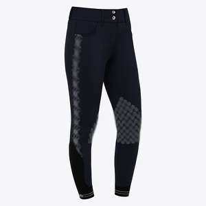 <span class=keywords><strong>Pantalon</strong></span> d'équitation pour femme à motif imprimé personnalisé, <span class=keywords><strong>taille</strong></span> haute, avec patchs aux genoux, élastique, pour la compétition - Product Image 6