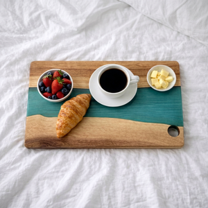 Tabla de Cortar Rectangular de Acacia Hecha a Mano de Primera Calidad, Tabla de Cocina para Preparar Alimentos, Tabla para Servir, Accesorio Decorativo y Duradero para el Hogar - Product Image 1