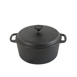 Marmite hollandaise en <span class=keywords><strong>fonte</strong></span> à fond simple, écologique, compatible induction, avec poignée et couvercle, sans revêtement, prix de gros abordable - Product Image 1