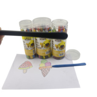 Crayons de cire lavables personnalisés pour enfants, vente en gros d'usine Bv, lot de 12, 24 ou 36 couleurs