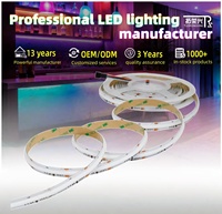 Bande lumineuse LED COB RGB 432 LED, haute densité, flexible, sans points, ruban LED DC12V, éclairage ambiant intérieur pour la décoration de la maison