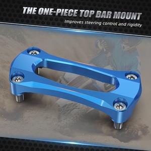 NiceCNC moto 28mm 1-1/8 "guidon Fat Bar Riser pince Support de couvercle supérieur pour <span class=keywords><strong>Yamaha</strong></span> YZ250F YZ450F YZ250FX YZ450FX WR250F - Product Image 5