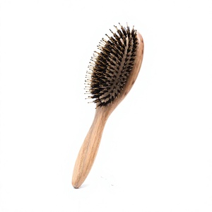 Brosse démêlante en bois de hêtre avec coussin d'air pour massage du cuir chevelu, nettoyage et lissage des cheveux – Vente en gros - Product Image 4