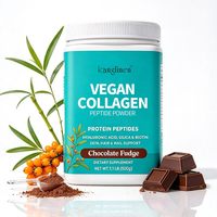 Poudre de collagène végétalienne à étiquette privée personnalisée, complément de peptides à base de plantes avec oligo-éléments
