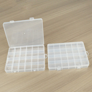 Transparent 24 Compartment Plastic <b>Storage</b> <b>Box</b> For Jewelry Electronics Screws <b>Small</b> Parts Organization Desktop Organizer - Product Image 5