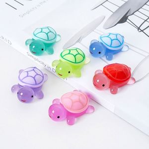 Customized Design <b>Animals</b> Tortoise Glow Dark 3D Resin Flatback Charms Cartoon Miniature Microlandschaft Promotional Silk Screen - Product Image 2
