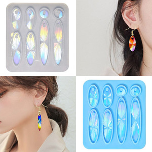 Đầu Riser Holographic <span class=keywords><strong>Teardrop</strong></span> Hình Bầu Dục Bông Tai <span class=keywords><strong>Silicone</strong></span> Khuôn 3D Laser Kawaii Bông Tai DIY Thực Phẩm Cấp Bạch Kim <span class=keywords><strong>Silicone</strong></span> - Product Image 1
