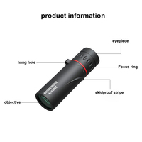 Telescopio Monocular de Alta Definición, Portátil para Exteriores, 2000*24, para Tomar Fotos con el Teléfono Móvil