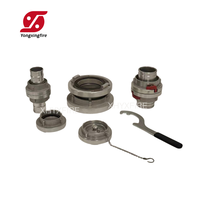 Envío Rápido: Conector de Manguera de Aluminio/Latón de 25mm, 50mm, 65mm, Tipo Storz, Acoplamiento de Manguera Contra Incendios, Tapa Ciega Storz y Llave para Bomberos