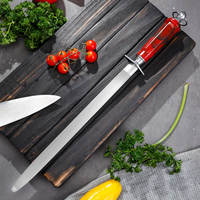 Taille personnalisée Aiguisoir de couteaux 12 pouces Manche en ABS Tige d'affûtage en acier au carbone Aiguisoir professionnel Acier d'affûtage