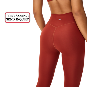 2024 personalizzabile di alta qualità Spandex sport vita alta solido senza soluzione di continuità ragazza <span class=keywords><strong>Yoga</strong></span> Leggings <span class=keywords><strong>pantaloni</strong></span> per le donne - Product Image 6