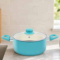 Casserole avec couvercle, marmite de cuisine, pot à soupe, chauffe uniformément, poignée anti-chaleur