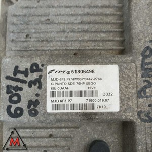 Centralina Motore ECU 51806498 Fiat Grande Punto 199 2005-2013 Usata (85580) - Product Image 5