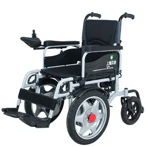 Nuovo prodotto sedia a rotelle elettrica leggera pieghevole sedia a rotelle elettrica pieghevole con struttura in acciaio al carbonio per adulti