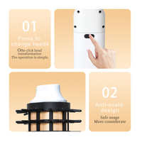 MRY MR-3105 Cepillo Alisador y Rizador de Pelo Inalámbrico 3 en 1, 5000mAh, 4 Temperaturas, Herramienta de Estilizado de Cerámica para Salón, Hogar y Viajes