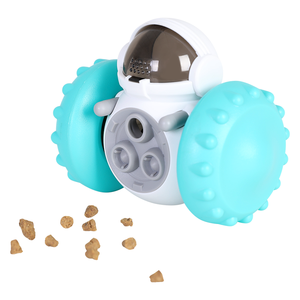 Juguetes de rompecabezas para perros, dispensador interactivo de comida, rueda robot, juguetes de alimentación lenta para perros pequeños y medianos inteligentes - Product Image 6