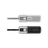 Nouvelle arrivée 2025 produit SC-47 15W queue plug Power Bank avec câble type-c in & out Mini chargeur 4800mAh batterie portable