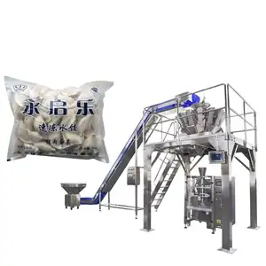 Automatic Vertical Filling Frozen Food Dumpling Vegetable Seeds Frozen Fruits Pillow Bag Packing Machine