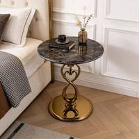 Table d'appoint en métal pour salon