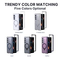 Funda Magnética de Lujo para Teléfono, con Acabado Mate Suave al Tacto, TPU + PC, Antigolpes, con Soporte de 360 Grados, para Samsung Galaxy Z Fold 8 Ultra Z FOLD 7