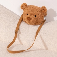 Vente en gros de sacs à dos en peluche en forme d'ours en peluche pour enfants sac à dos unisexe coloré ours en peluche sac de dessin animé pour fille moelleuse