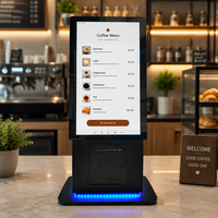 Kiosques de commande automatique de petite taille avec écran tactile, imprimante et éclairage LED RVB