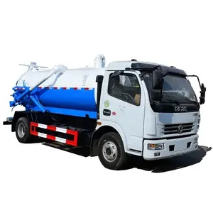 Neuer Dongfeng 8000L 8T Vakuumpumpen-Lkw Abwasser-Sauganzüge zu verkaufen