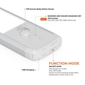 <span class=keywords><strong>Lampe</strong></span> <span class=keywords><strong>LED</strong></span> à détecteur de mouvement rechargeable pour armoire, éclairage intérieur, <span class=keywords><strong>lampe</strong></span> de nuit pour cuisine, placard, chambre, escalier, lecture - Product Image 6