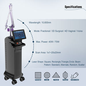 Yüksek hızlı ev kullanımı fraksiyonel güzellik makinesi <span class=keywords><strong>Co2</strong></span> lazer ekipmanları ile 10600nm dalga boyları cam tüp veya Metal RF tipi - Product Image 5