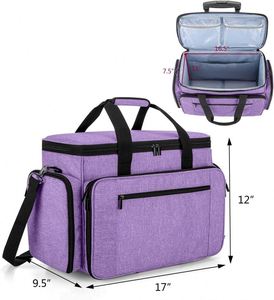 Échantillon Gratuit - Sac de Transport à Roulettes Jiayuan en Polyester Durable et Élégant pour Machine à Coudre, Universel avec Bandoulière et Multiples Compartiments de Rangement - Product Image 1