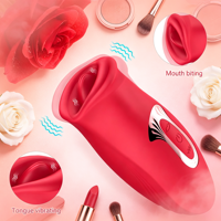 Vibrateur à léchage de langue rechargeable par USB avec 10 fréquences, étanche et silencieux
