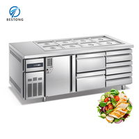 Refroidisseur de sandwichs et salades fonctionnel, conception de panneau sans joint, excellente isolation thermique, utilisation conviviale