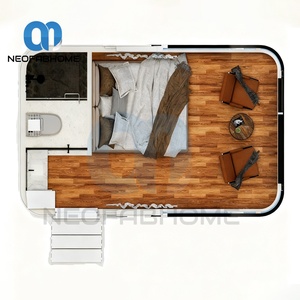 บ้านสำเร็จรูปแบบพกพา โมดูลาร์ คอนเทนเนอร์เหล็ก บ้านแคปซูลทันสมัย บ้านหลังเล็ก วิลล่า โรงแรม อาคารสำนักงาน ห้องน้ำ ห้องนอน - Product Image 5