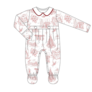 Vente en gros de pyjamas de Noël assortis pour la famille bébé imprimé pour enfants ensemble de vêtements de nuit en coton personnalisé pour enfants - Product Image 3