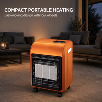 Chauffage au gaz d'intérieur sans fumée, chauffage radiant portable au GPL propane pour salon, chambre à coucher