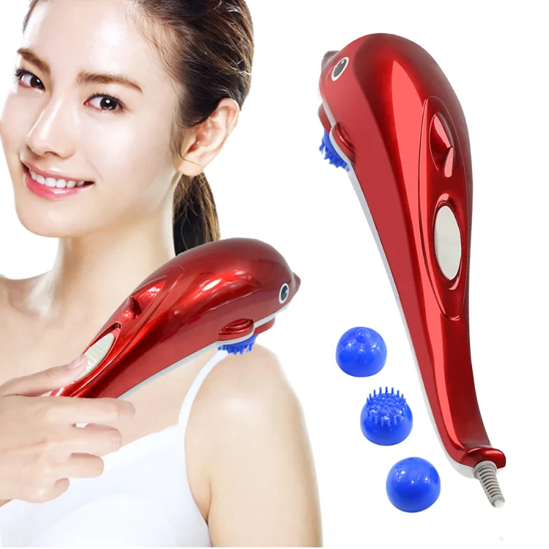 Electric Dolphin Massager: Vibration Infrared Roller for Body & Neck, Large  Electric Massager for Muscle Relief & Relaxation