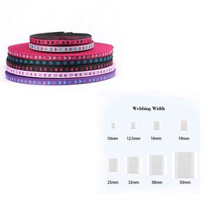 Custom Size Nylon Spandex Polyester Jacquard Thick Elastic Band Custom Color Stripe Webbing - Product Image 6