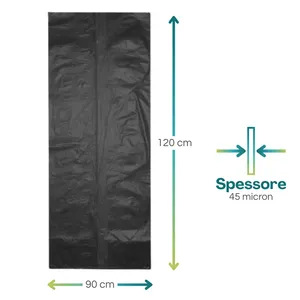 Sacchi per rifiuti neri Paluplus 60x80 cm per la raccolta differenziata - Product Image 2
