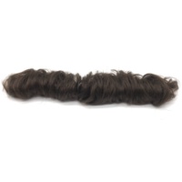 100% moño rizado humano pelo moño desordenado Stock colores moño Rubio Topper para mujeres