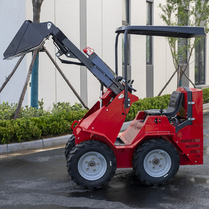Free Shipping Small <b>Cheap</b> Skid Steer With <b>Bucket</b> Different Skidsteer Bagger Mini Free Shipping HONGSHAN 1ton 1000kg Mini Skid St - Product Image 1
