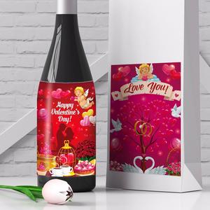 <span class=keywords><strong>Étiquettes</strong></span> de bouteille de vin en forme de cœur, cadeaux de la Saint-Valentin, ensemble d'autocollants romantiques avec des messages d'amour pour une surprise de mariage, décoration d'anniversaire - Product Image 4