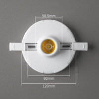 Ensemble d'éclairage LED en céramique avec culot E27, support de lampe en bakélite de type vis et douille d'ampoule en plastique