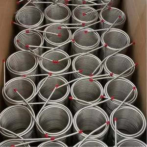 Tube en spirale en acier inoxydable TP304 TP316L ASME A269, tubes en titane, échangeur de chaleur en spirale pour condenseur, tube de refroidissement - Product Image 5