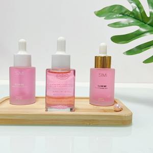 Botol minyak esensial bahu datar <span class=keywords><strong>30ml</strong></span>, botol minyak esensial banyak warna kaca kosmetik kemasan kustom - Product Image 3