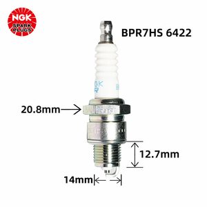 หัวเทียนนิเกิล NGK สำหรับรถจักรยานยนต์ รุ่น BPR7HS 6422 สำหรับ Fiat / Ford / Porsche OE 98076-57717 - Product Image 4