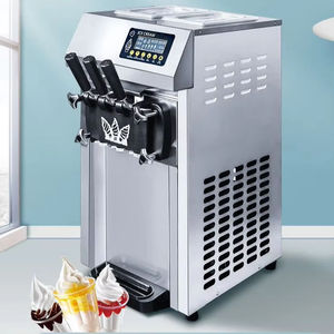 Commercial Free Standing Automatic Mini Desktop Fashionable Soft <b>Ice</b> Cream <b>Maker</b> Machine for Hot Summer - Product Image 2