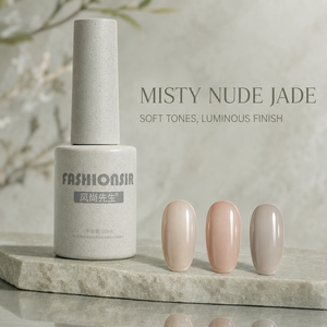 BelloGel Misty Nude Jade, Set de 12 Esmaltes de Gel Efecto Ojo de Gato en Tonos Mauve Lácteos, 10ml, Colección Magnética con Acabado Perla Suave - Product Image 3
